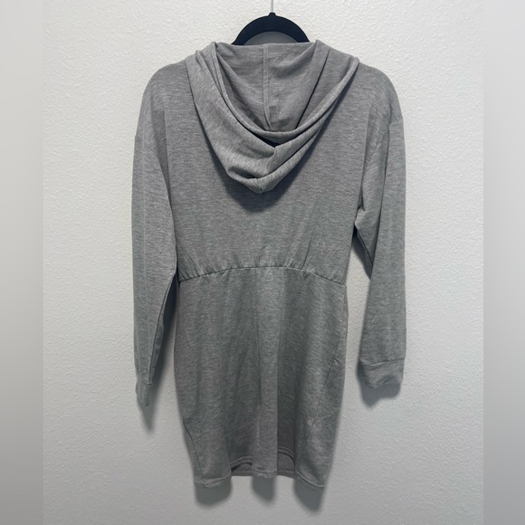 Forever 21 Gray Hoodie Mini Dress Size Medium - Picture 3 of 3